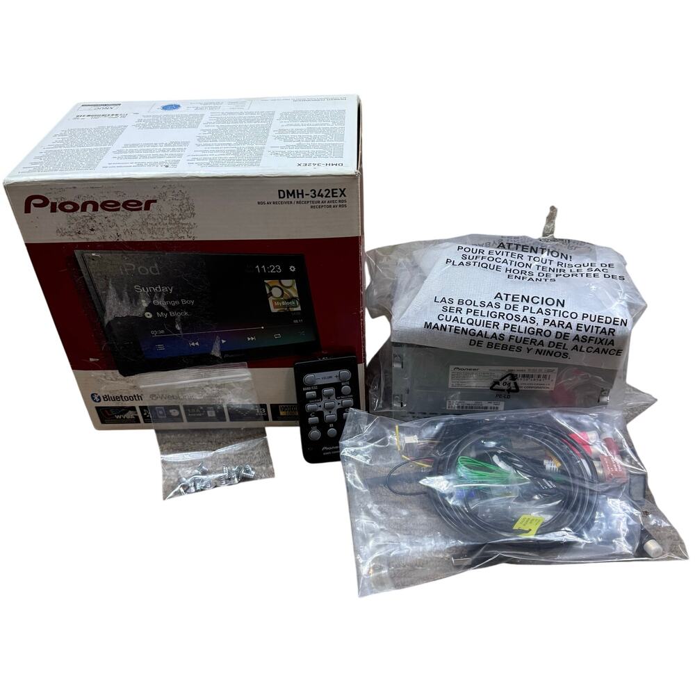 Pioneer DMH-342EX 6.8" Touchscreen Car Stereo Digital Media Receiver